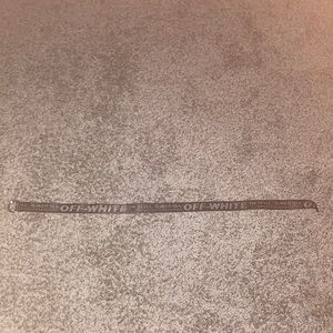 Black off white belt